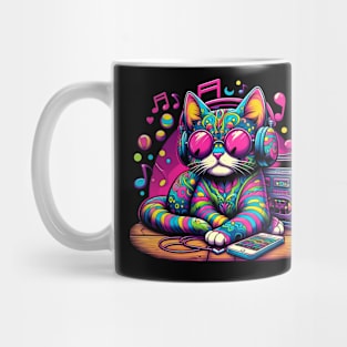 Trippy Music Cat Mug